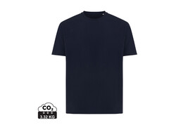 Iqoniq Teide T-Shirt aus recycelter Baumwolle navy blau bedrucken, Art.-Nr. T9105.002.4XL
