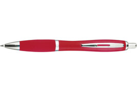 Kugelschreiber aus Kunststoff Newport – Rot bedrucken, Art.-Nr. 008999999_3015