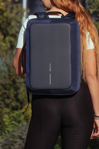 Bobby Bizz 2.0 Anti-Diebstahl Rucksack &amp; Aktentasche navy blau, navy blau bedrucken, Art.-Nr. P705.925
