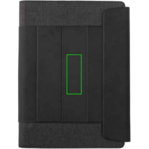 Fiko 2-in-1 Laptop-Sleeve und Arbeitsplatz schwarz bedrucken, Art.-Nr. P774.091