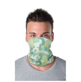 Alice 145 g/m² Sublimation-Multi-Schal aus RPET, weiss bedrucken, Art.-Nr. 1PL05501