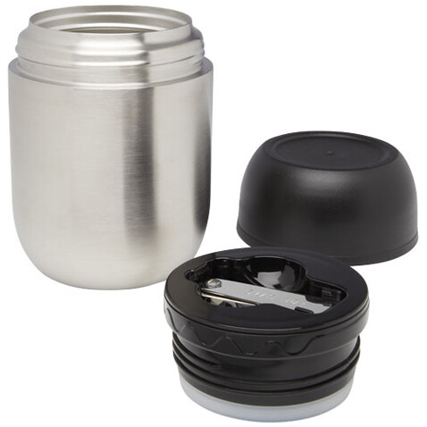 Supo 480 ml Doppelwandiger Lunch-Pot, silber bedrucken, Art.-Nr. 11336481