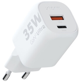 Xtorm XEC035 GaN² Ultra 35 W Wandladegerät, weiss bedrucken, Art.-Nr. 12439401