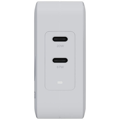 Xtorm XVC2067 GaN Ultra 67 W Reiseladegerät mit 100 W USB-C PD-Kabel, weiss bedrucken, Art.-Nr. 12439601