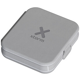 Xtorm XWF21 15 W Faltbares Kabelloses 2-in-1-Reise-Ladegerät, grau bedrucken, Art.-Nr. 12440482