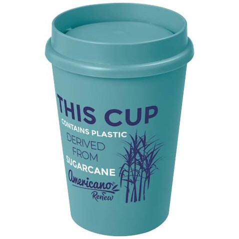 Americano® Switch Renew Becher mit 360°-Deckel 300 ml, riffblau bedrucken, Art.-Nr. 21028251