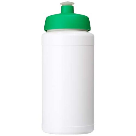 Baseline Rise 500 ml Sportflasche, weiss, grün bedrucken, Art.-Nr. 21028893