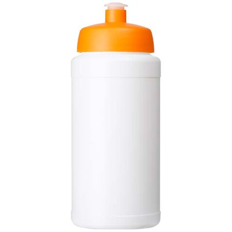 Baseline Rise 500 ml Sportflasche, weiss, orange bedrucken, Art.-Nr. 21028894