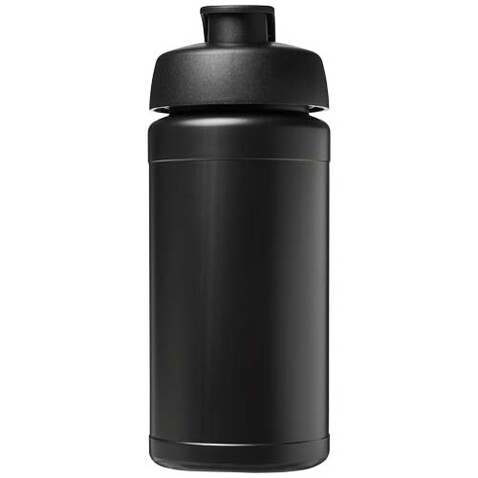 Baseline Rise 500 ml Sportflasche mit Klappdeckel, schwarz, schwarz bedrucken, Art.-Nr. 21028990 Baseline Rise 500 ml Sportflasche mit Klappdeckel, schwarz, schwarz bedrucken, Art.-Nr. 21028990