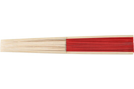 Handfächer aus Bambus Elio – Rot bedrucken, Art.-Nr. 008999999_1041502