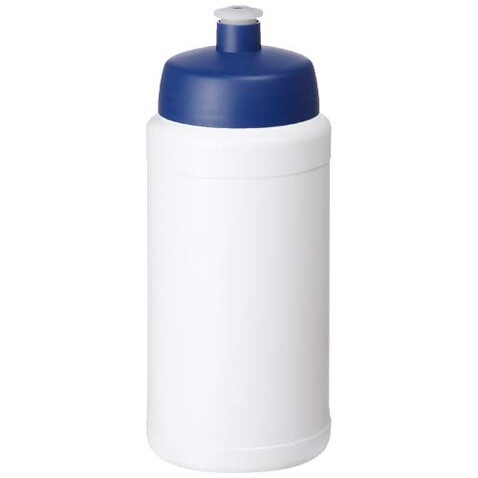 Baseline Rise 500 ml Sportflasche, weiss, blau bedrucken, Art.-Nr. 21028892