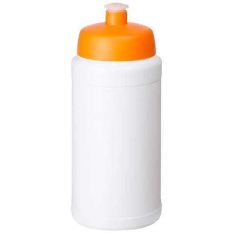 Baseline Rise 500 ml Sportflasche, weiss, orange bedrucken, Art.-Nr. 21028894