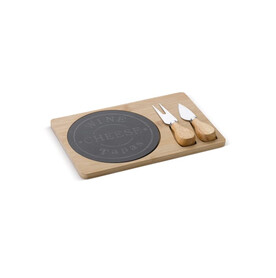 Käse Set Bamboo - Holz bedrucken, Art.-Nr. LT94526-N0093