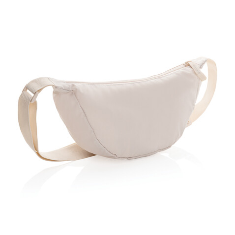 Crescent AWARE™ RPET Half-Moon Sling Tasche beige bedrucken, Art.-Nr. P763.2019 Crescent AWARE™ RPET Half-Moon Sling Tasche beige bedrucken, Art.-Nr. P763.2019