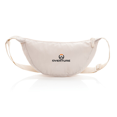 Crescent AWARE™ RPET Half-Moon Sling Tasche beige bedrucken, Art.-Nr. P763.2019 Crescent AWARE™ RPET Half-Moon Sling Tasche beige bedrucken, Art.-Nr. P763.2019