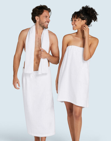 SG ACCESSORIES - TOWELS Rhône Sauna Towel, White, S bedrucken, Art.-Nr. 011640003