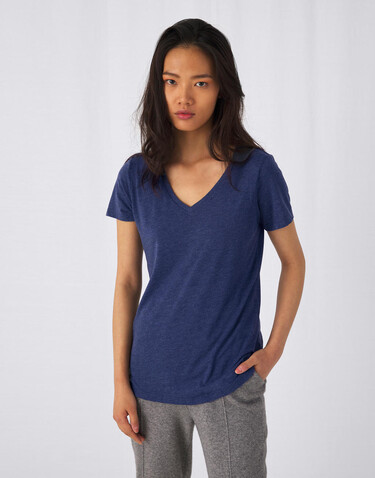 B &amp; C V Triblend/women T-Shirt, Black, M bedrucken, Art.-Nr. 012421014