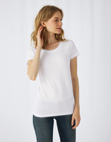 B &amp; C Sublimation/women T-Shirt, White, XL bedrucken, Art.-Nr. 014420006