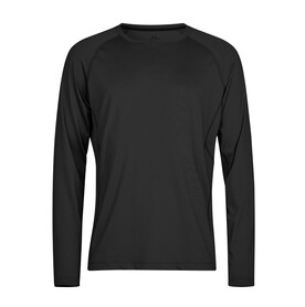 Tee Jays Long Sleeve CoolDry Tee, Black, XS bedrucken, Art.-Nr. 020541012