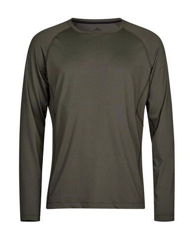 Tee Jays Long Sleeve CoolDry Tee, Deep Green, L bedrucken, Art.-Nr. 020545105