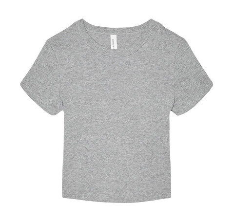 Bella Women`s Micro Rib Baby Tee, Athletic Heather, M bedrucken, Art.-Nr. 024061234