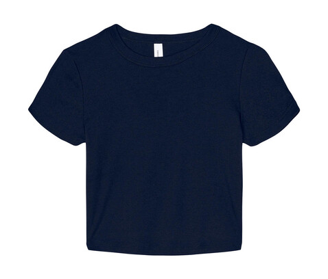 Bella Women`s Micro Rib Baby Tee, Solid Navy Blend, XL bedrucken, Art.-Nr. 024062096