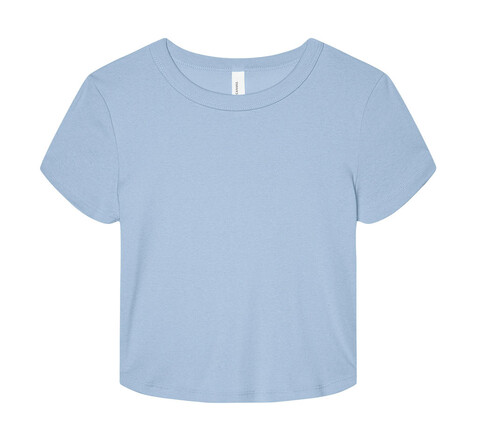 Bella Women`s Micro Rib Baby Tee, Solid Baby Blue Blend, 2XL bedrucken, Art.-Nr. 024063347