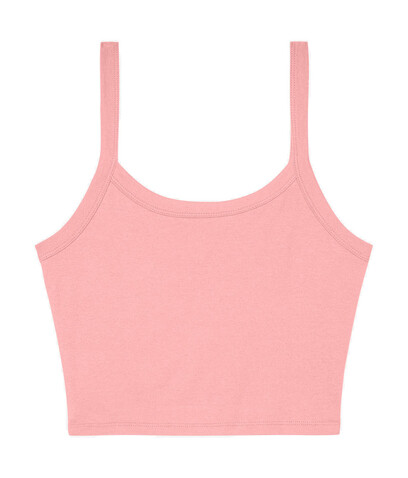 Bella Women`s Micro Rib Spaghetti Strap Tank, Solid Pink Blend, S bedrucken, Art.-Nr. 025064323