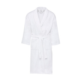 SG ACCESSORIES - TOWELS Como Velours Bath Robe, White, M bedrucken, Art.-Nr. 025640004