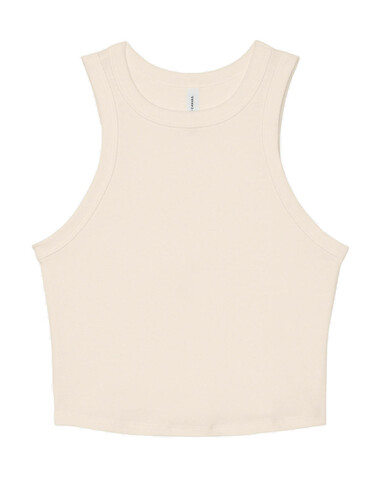Bella Women`s Micro Rib Racer Tank, Solid Natural Blend, M bedrucken, Art.-Nr. 027060124