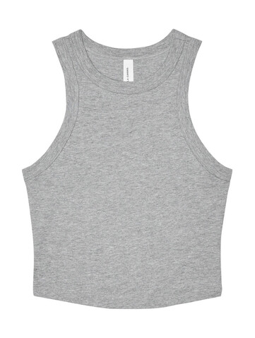 Bella Women`s Micro Rib Racer Tank, Athletic Heather, 2XL bedrucken, Art.-Nr. 027061237