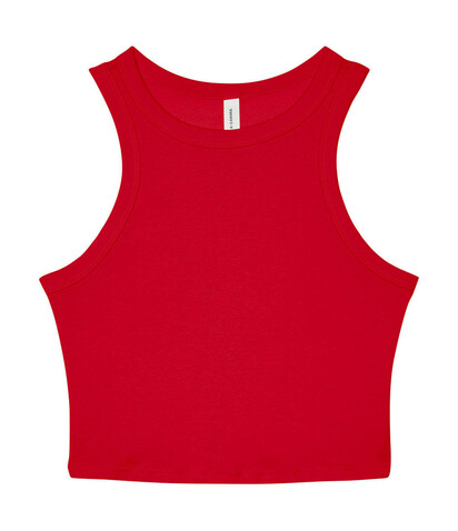 Bella Women`s Micro Rib Racer Tank, Solid Red Blend, M bedrucken, Art.-Nr. 027064024