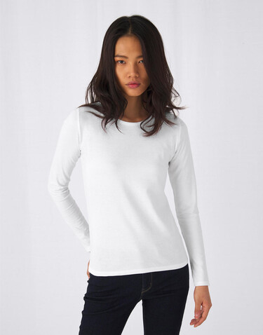 B &amp; C #E190 LSL /women, Black, S bedrucken, Art.-Nr. 030421013