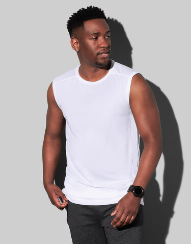 Stedman Active 140 Sleeveless Men, White, XL bedrucken, Art.-Nr. 032050006