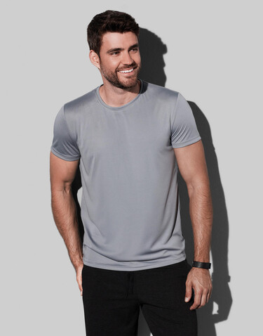 Stedman Sports-T, Granite Grey, 2XL bedrucken, Art.-Nr. 035051197