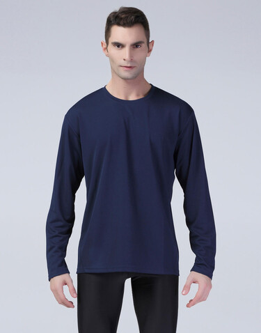 Result Performance T-Shirt LS, White, M bedrucken, Art.-Nr. 036330004