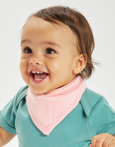 BabyBugz Bandana Bib, White/Black, One Size bedrucken, Art.-Nr. 037470560
