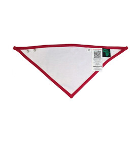 BabyBugz Bandana Bib, White/Red, One Size bedrucken, Art.-Nr. 037470540
