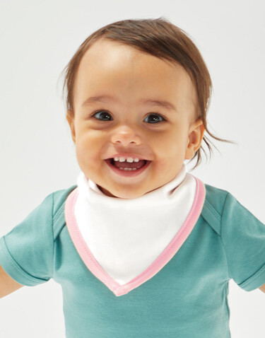 BabyBugz Bandana Bib, White/Black, One Size bedrucken, Art.-Nr. 037470560