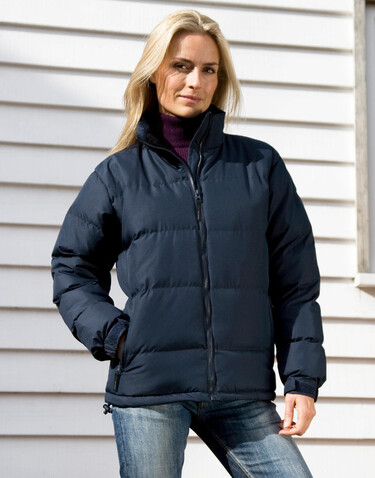 Result Ladies` Holkam Down Feel Jacket, Black, S bedrucken, Art.-Nr. 041331013