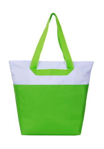 Shugon Tenerife Beach and Leisure Bag, Lime Green/White, One Size bedrucken, Art.-Nr. 049385550