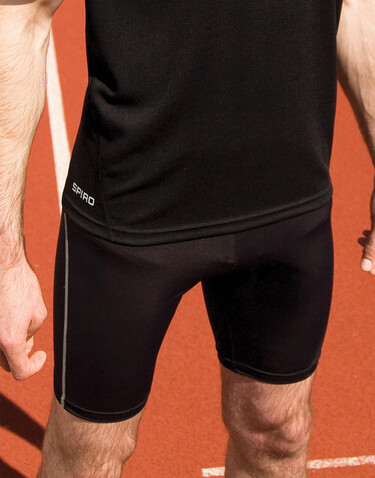 Result Men`s Bodyfit Base Layer Shorts, Black, M/L bedrucken, Art.-Nr. 066331014