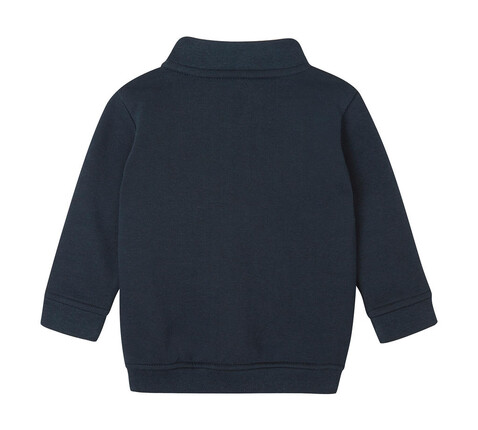 BabyBugz Baby Quarter Zip Sweat, Navy, 6-12 bedrucken, Art.-Nr. 076472003