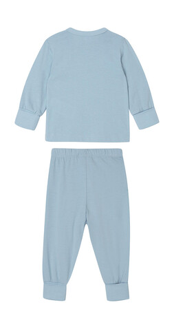 BabyBugz Baby Pyjamas, Dusty Blue, 6-12 bedrucken, Art.-Nr. 077473111