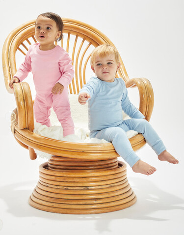BabyBugz Baby Pyjamas, Dusty Blue, 2-3y bedrucken, Art.-Nr. 077473114