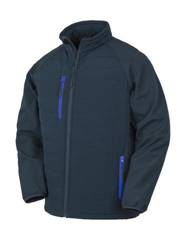 Result Compass Padded Softshell, Navy/Royal, 2XL bedrucken, Art.-Nr. 084332377