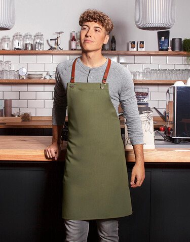 Karlowsky Bib Apron Green-Generation, Black, One Size bedrucken, Art.-Nr. 094671010