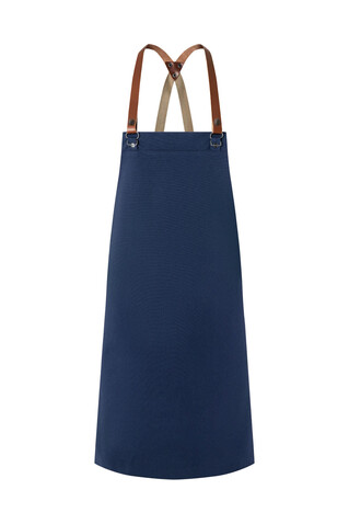 Karlowsky Bib Apron Green-Generation, Steel Blue, One Size bedrucken, Art.-Nr. 094672070
