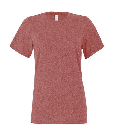 Bella Women`s Relaxed CVC Jersey Short Sleeve Tee, Heather Mauve, M bedrucken, Art.-Nr. 095063264