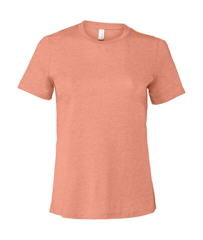 Bella Women`s Relaxed CVC Jersey Short Sleeve Tee, Heather Sunset, M bedrucken, Art.-Nr. 095064344